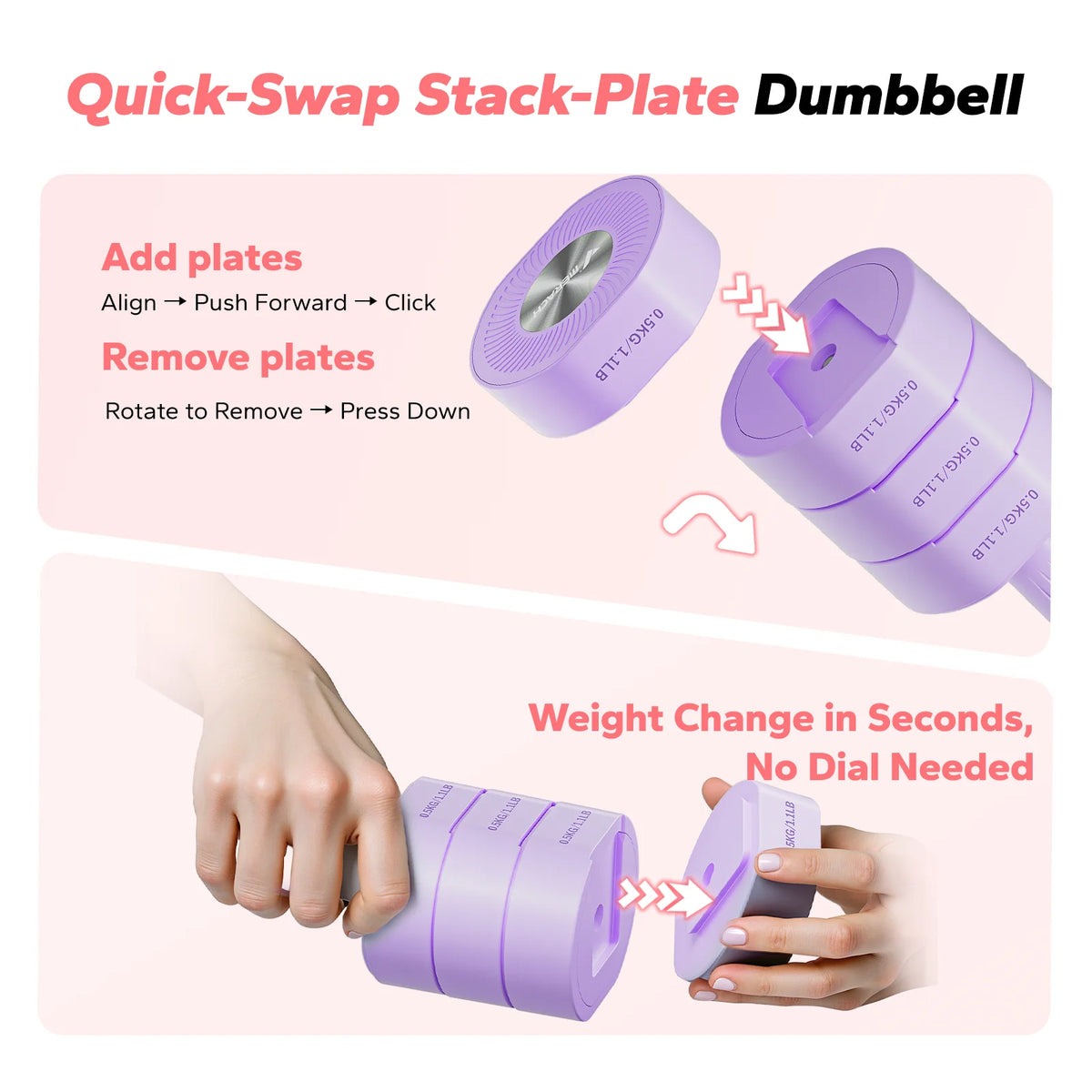 MERACH Adjustable Dumbbell Set With Safety Lock Non Slip Grip