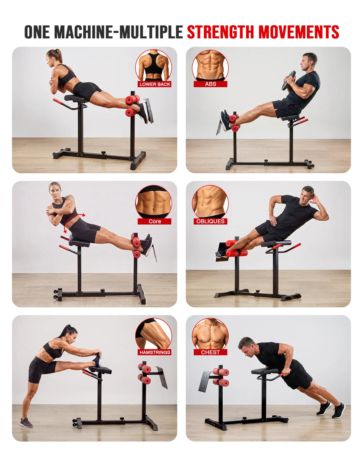 EYESUN Roman Chair Back Extension Machine for Home Gym