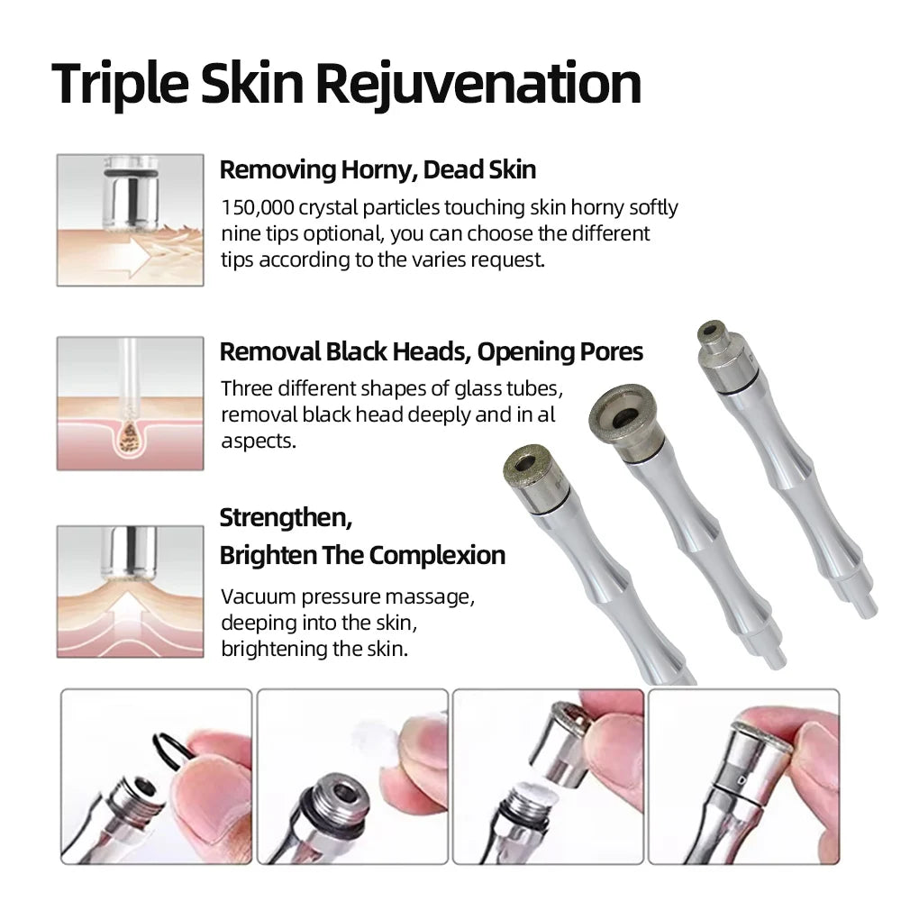 3 in 1 Facial Peeling Deep Cleansing Device Face Beauty Machine Pore Deep Cleaning Skin Care