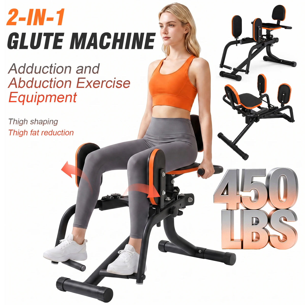 Foldable Hip Trainer for Dual Inner and Outer Thigh Workouts