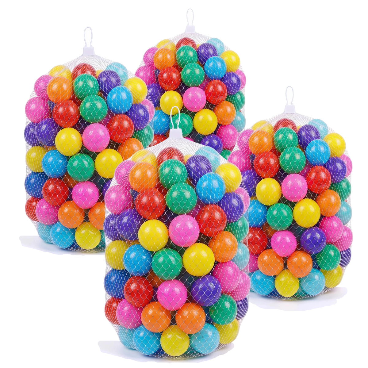 Multicolor Plastic Ball Pit Balls 500/1000/2000 PCS 2.2 Inch Safe AntiāChoking PE Balls for Kids Bounce House Inflatable Water Pool Play Tent Ball Pit