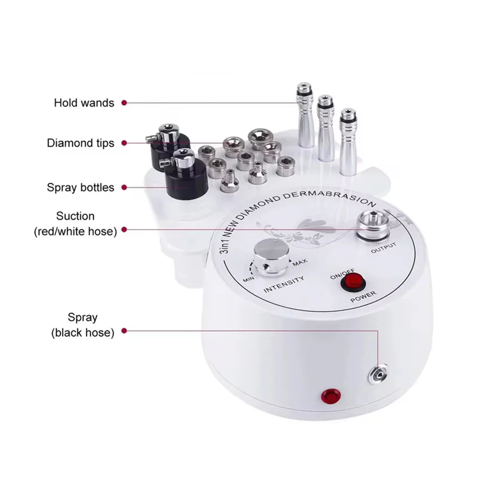 3 in 1 Facial Peeling Deep Cleansing Device Face Beauty Machine Pore Deep Cleaning Skin Care