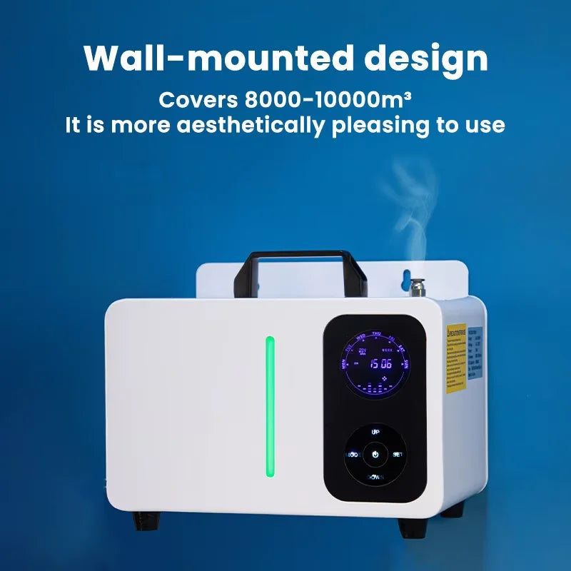 10000m³ Large Space Commercial Professional Intelligent HVAC Fragrance Diffuser Hotel Large Area Aroma Machine 2000ML Capacity Air Cleaner
