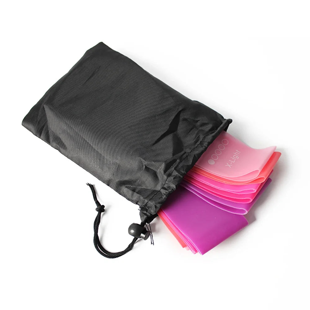 Five Resistance Loop Bands for Fitness and Yoga Training