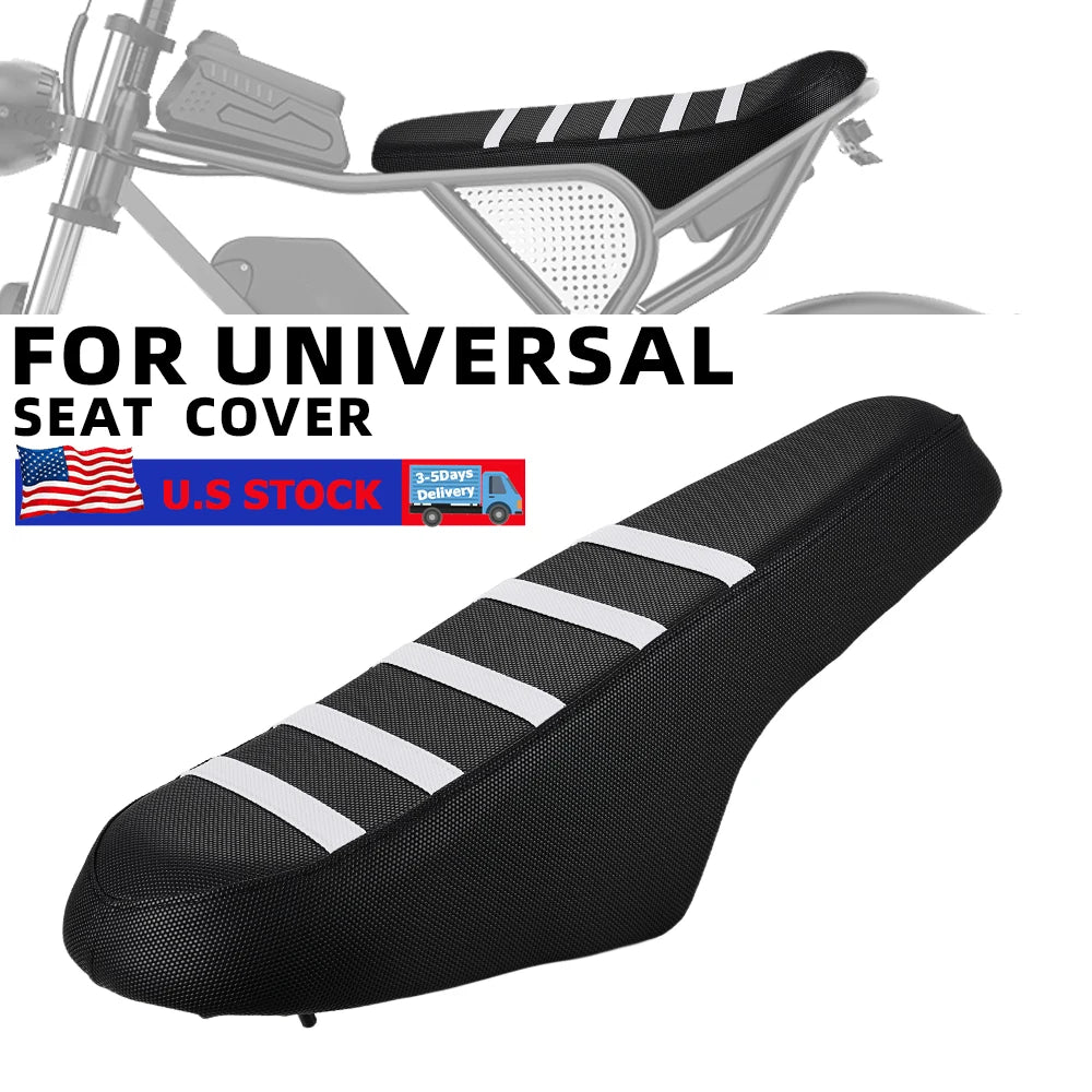 Seat Cover Waterproof Non-slip Particles Design PVC For Ridstar Q20 Electric Dirt Bike E-bikes Scooter Bicycle Motorcycle Parts