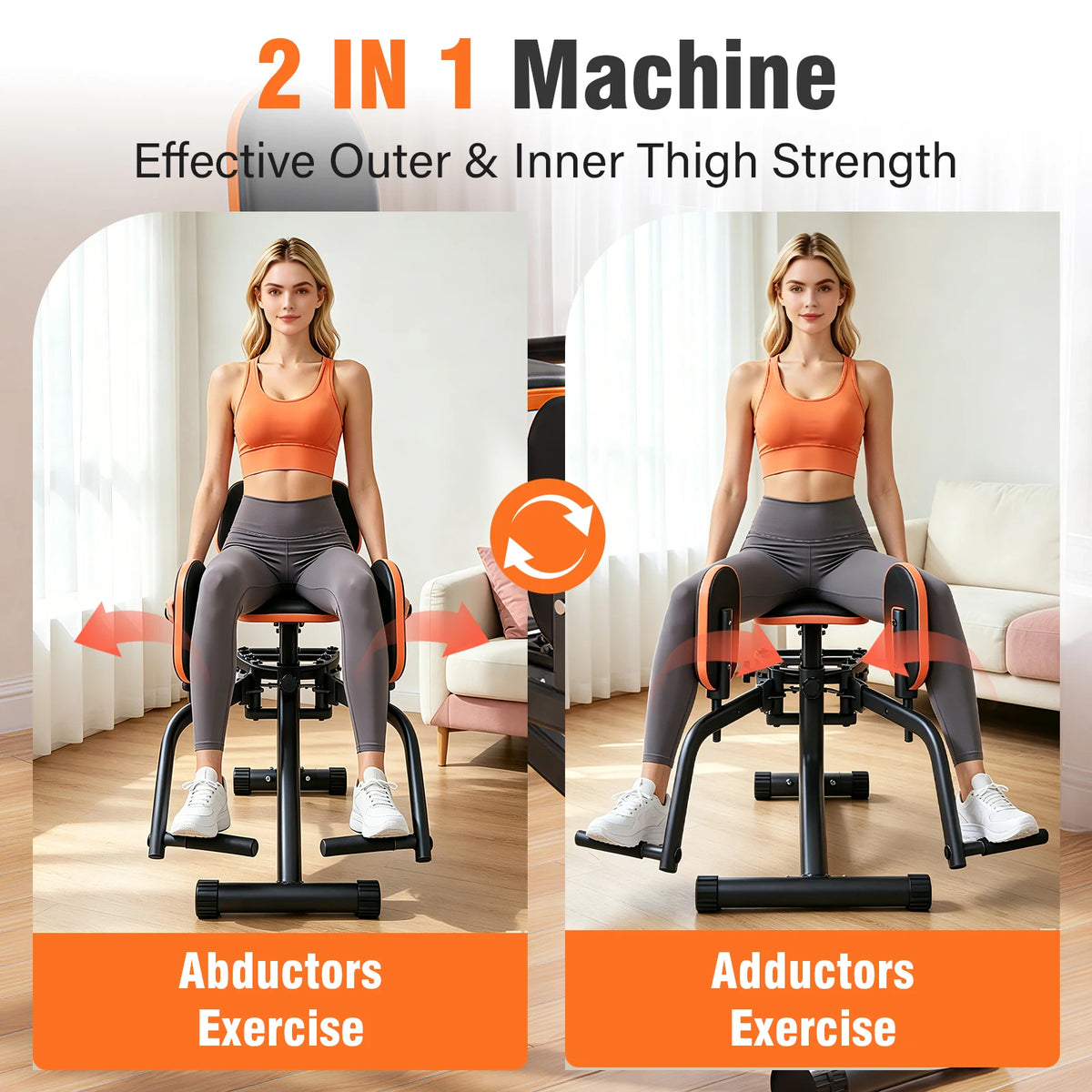 Foldable Hip Trainer for Dual Inner and Outer Thigh Workouts