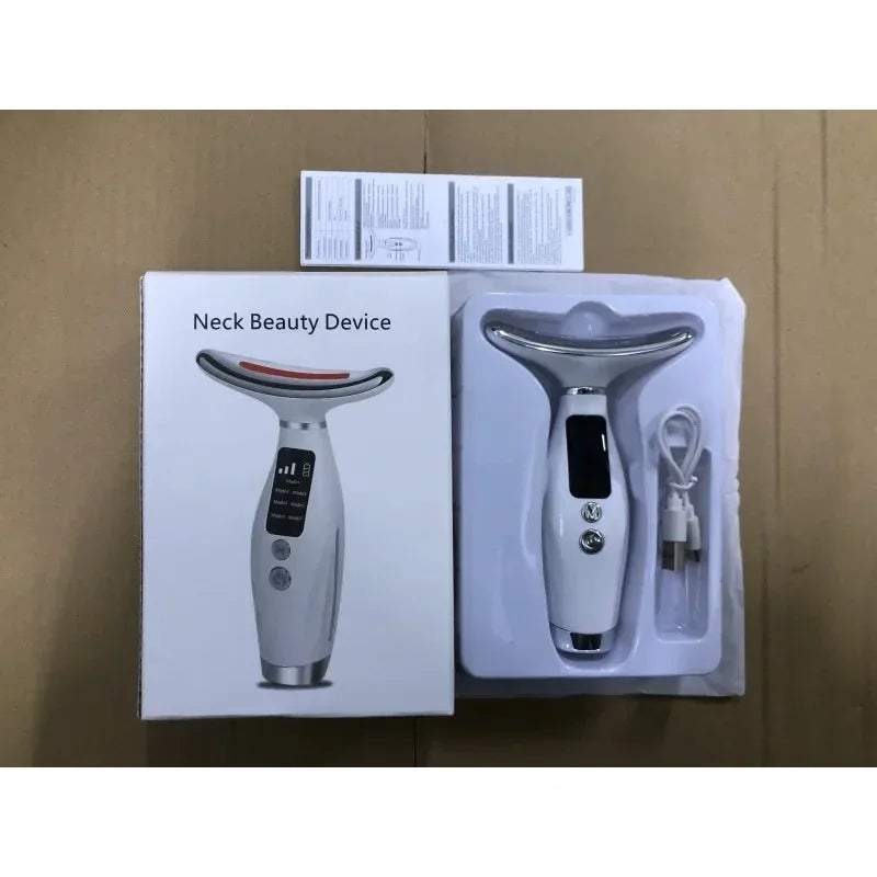 LED Photon Therapy Neck And Face Lifting Massage Device