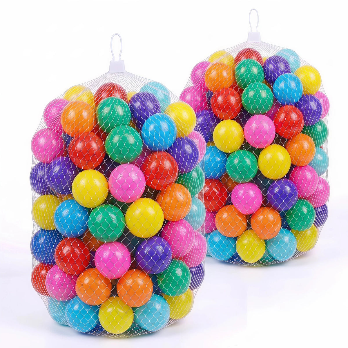 Multicolor Plastic Ball Pit Balls 500/1000/2000 PCS 2.2 Inch Safe AntiāChoking PE Balls for Kids Bounce House Inflatable Water Pool Play Tent Ball Pit