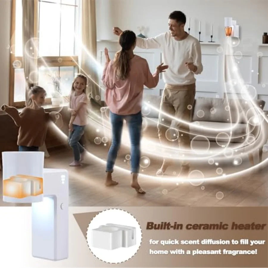 1 Pcs Wall Fragrance Plug in with Night Light Compatible with Bath and Body Works Wallflowers, with 3-Speed Adjustable Fragranc