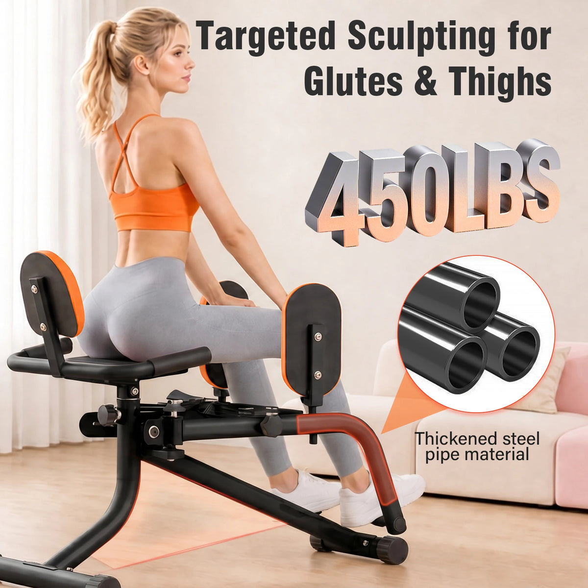 Foldable Hip Trainer for Dual Inner and Outer Thigh Workouts