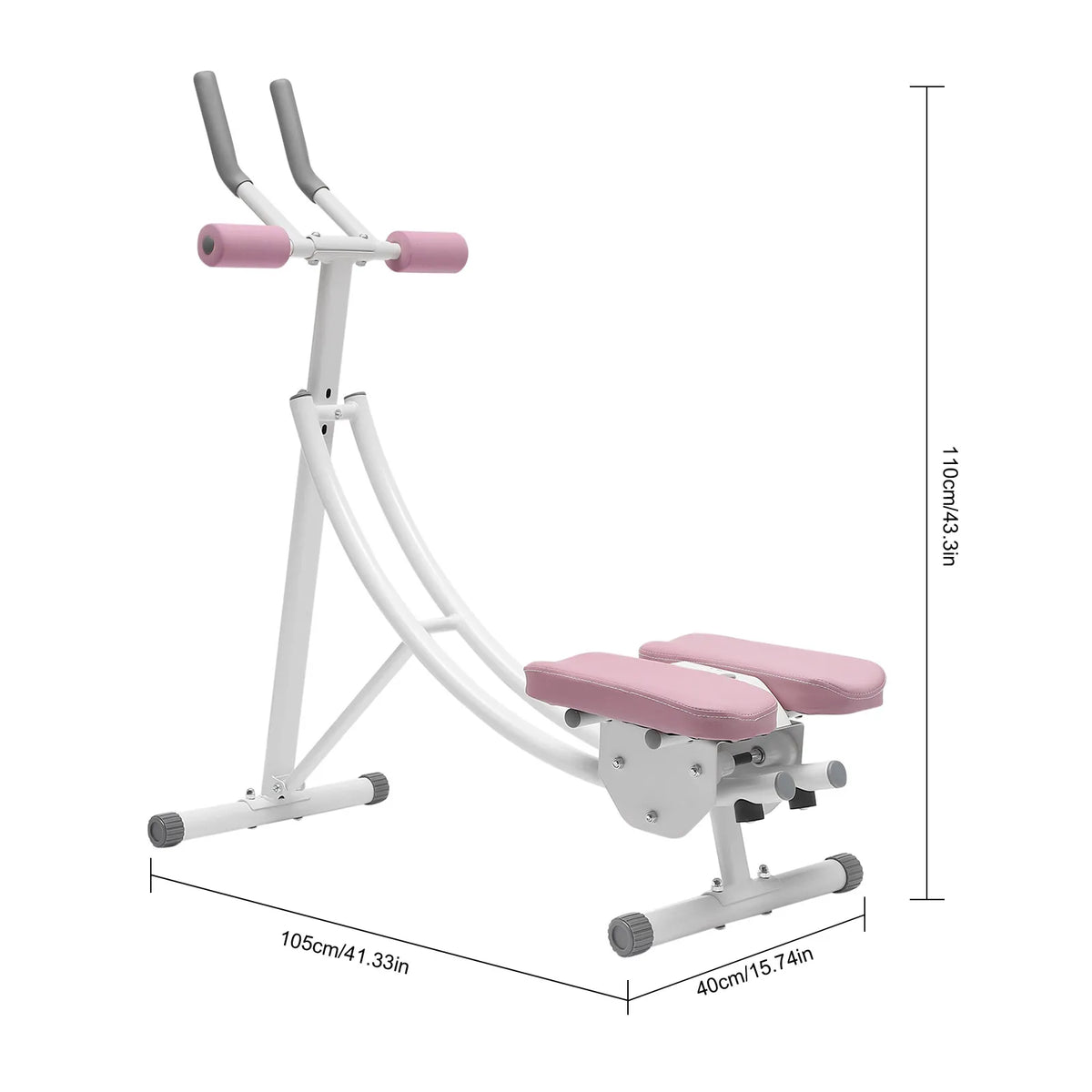 Foldable Abdominal Workout Machine With LED Display For Core Training