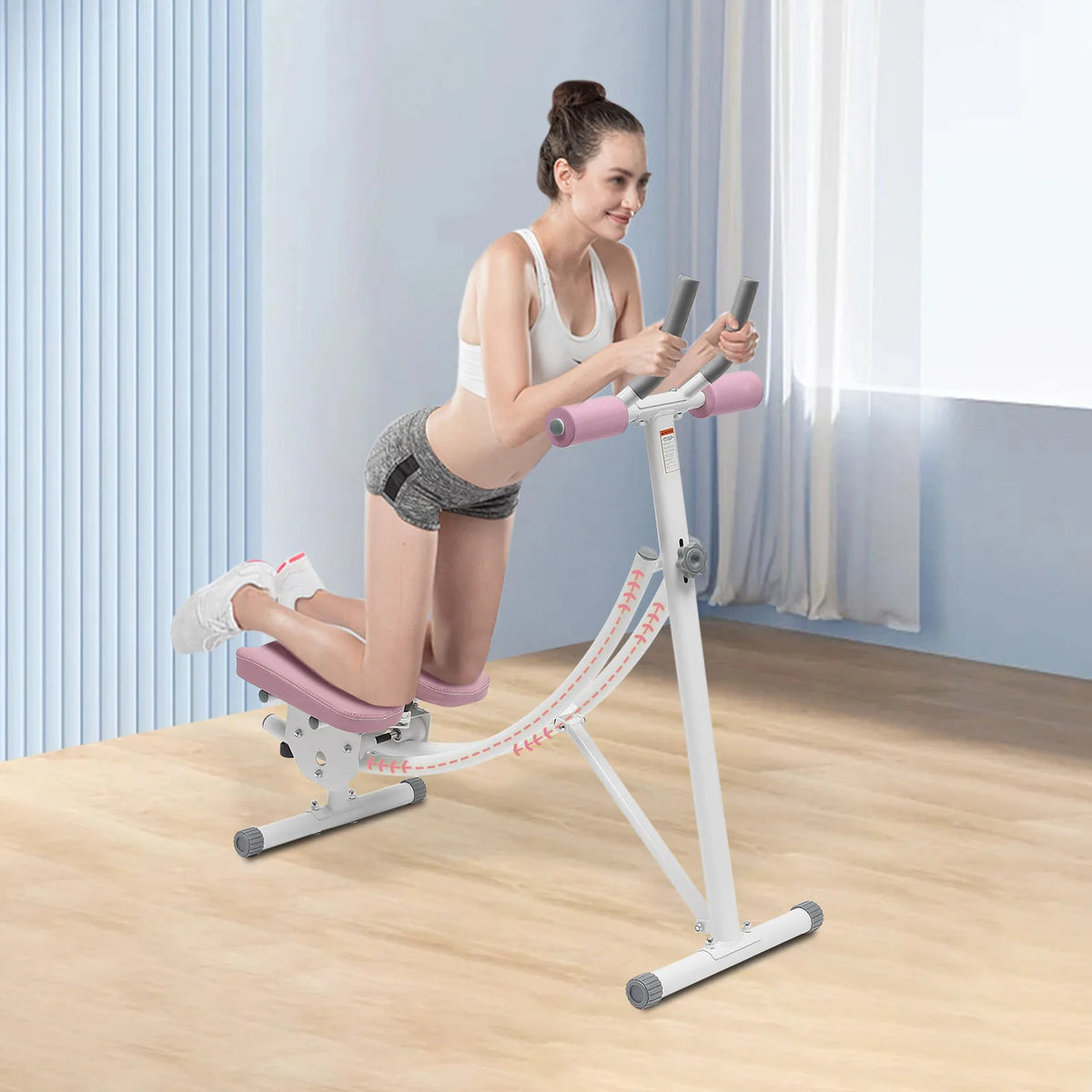 Foldable Abdominal Workout Machine With LED Display For Core Training