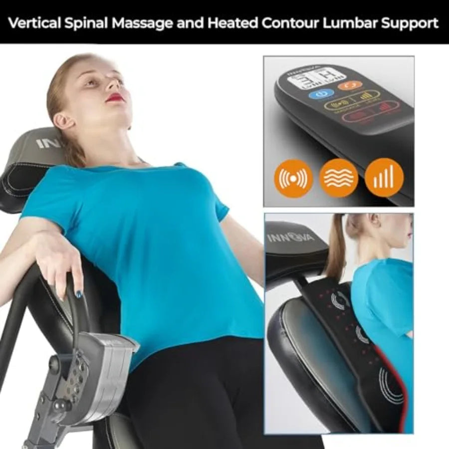 Innova Advanced Heat and Massage Inversion Table for Back Relief