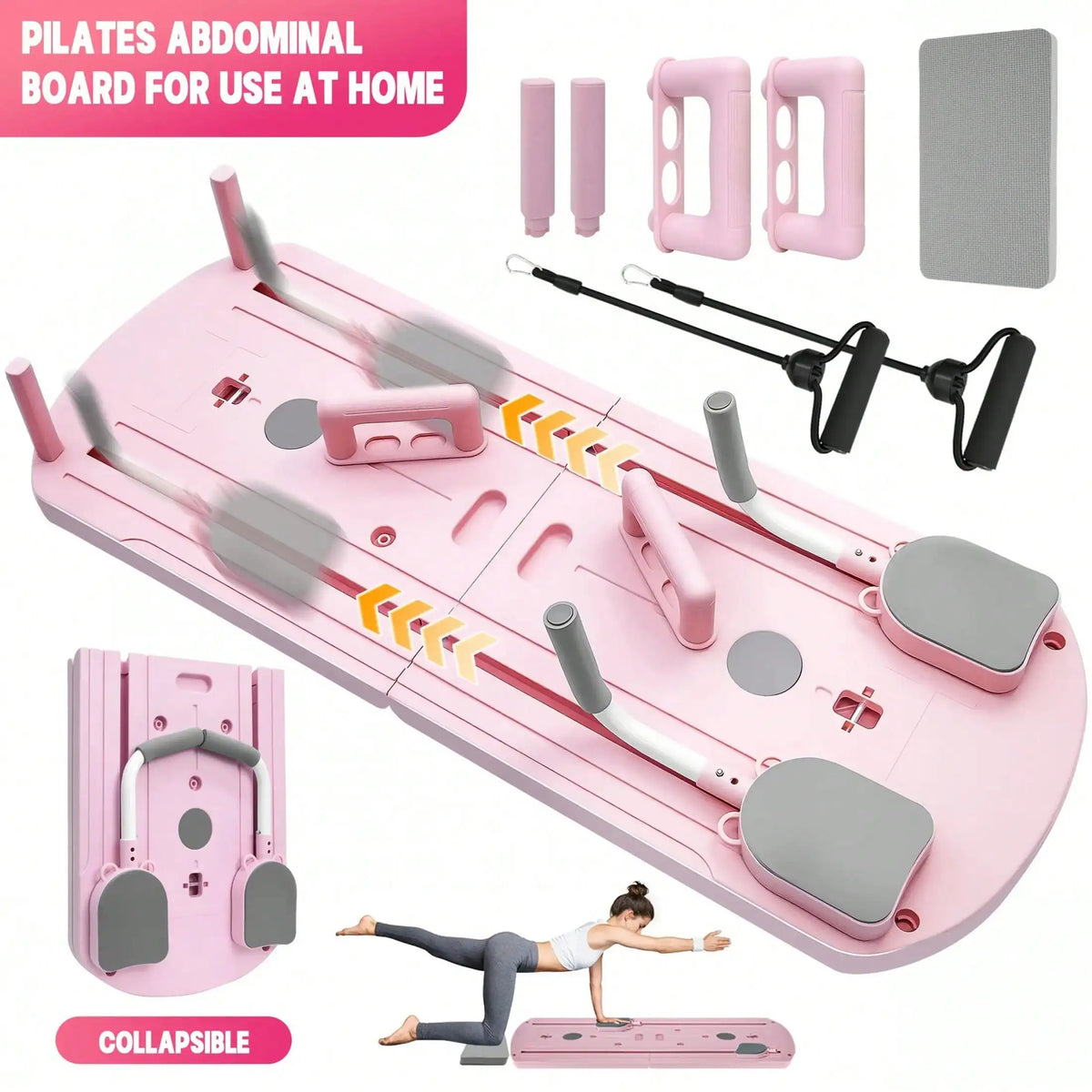 Foldable Pilates Board for Versatile Home Fitness and Core Training