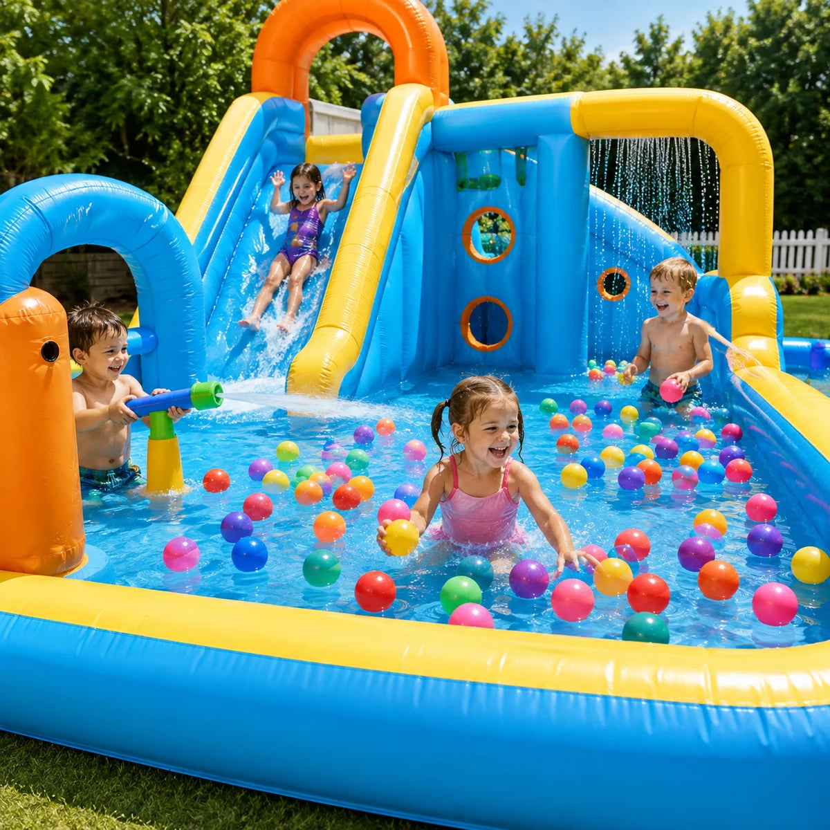 Multicolor Plastic Ball Pit Balls 500/1000/2000 PCS 2.2 Inch Safe AntiāChoking PE Balls for Kids Bounce House Inflatable Water Pool Play Tent Ball Pit