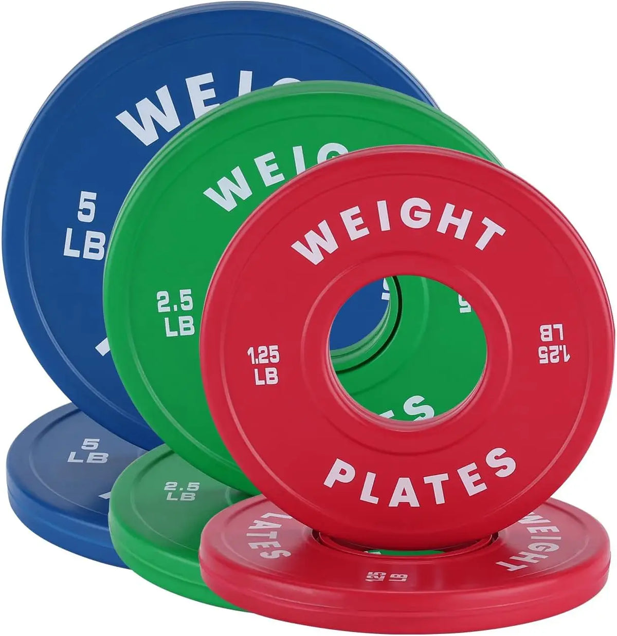 TWISTER.CK Rubber Coated Fractional Weight Plates for Strength Training