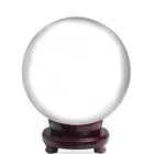 LONGWIN 200MM Black/Clear Crystal Ball Meditation Glass Sphere Photo Prop Free Stand For Divination Healing Photography Decor