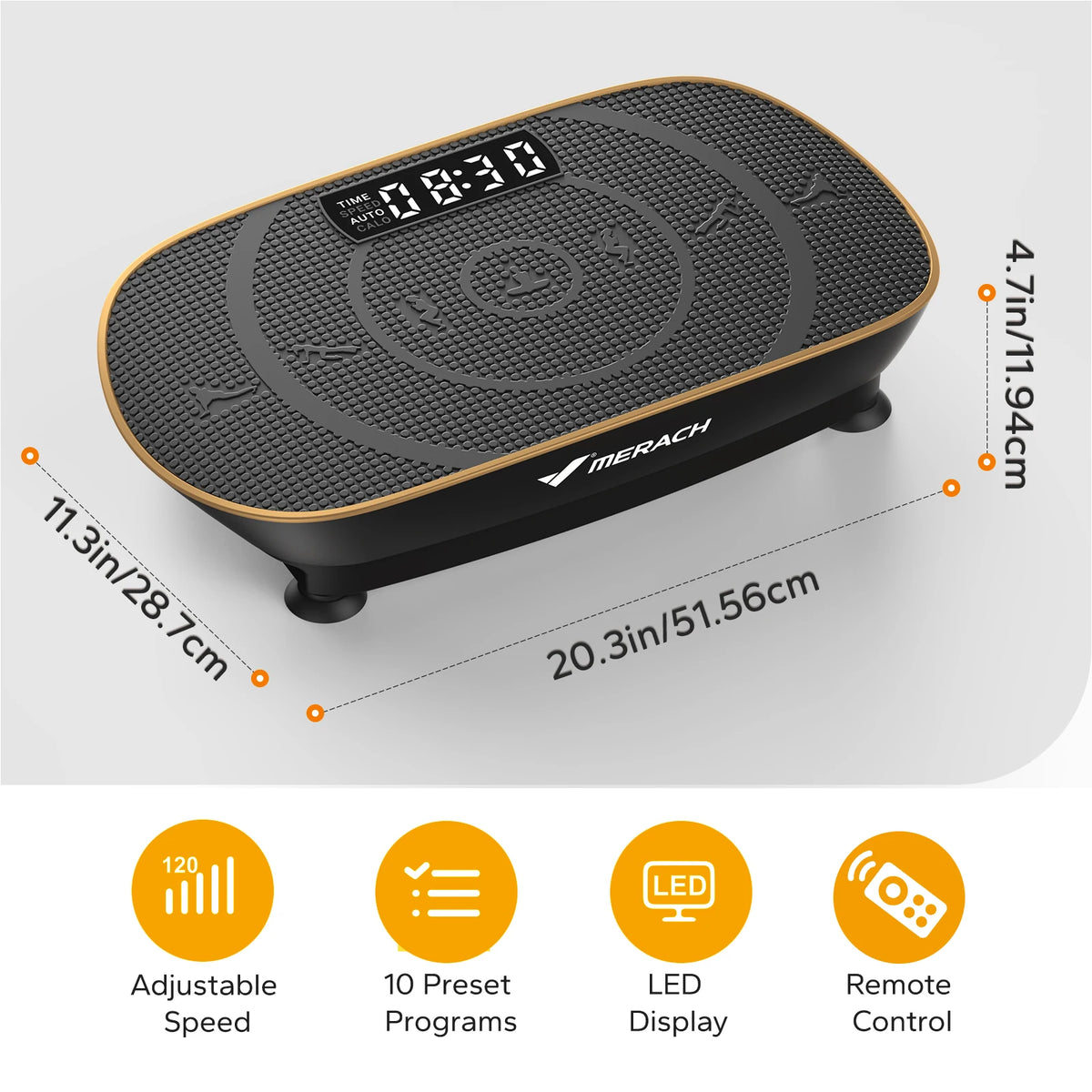 MERACH Whole Body Vibration Plate Exercise Machine for Fitness and Toning
