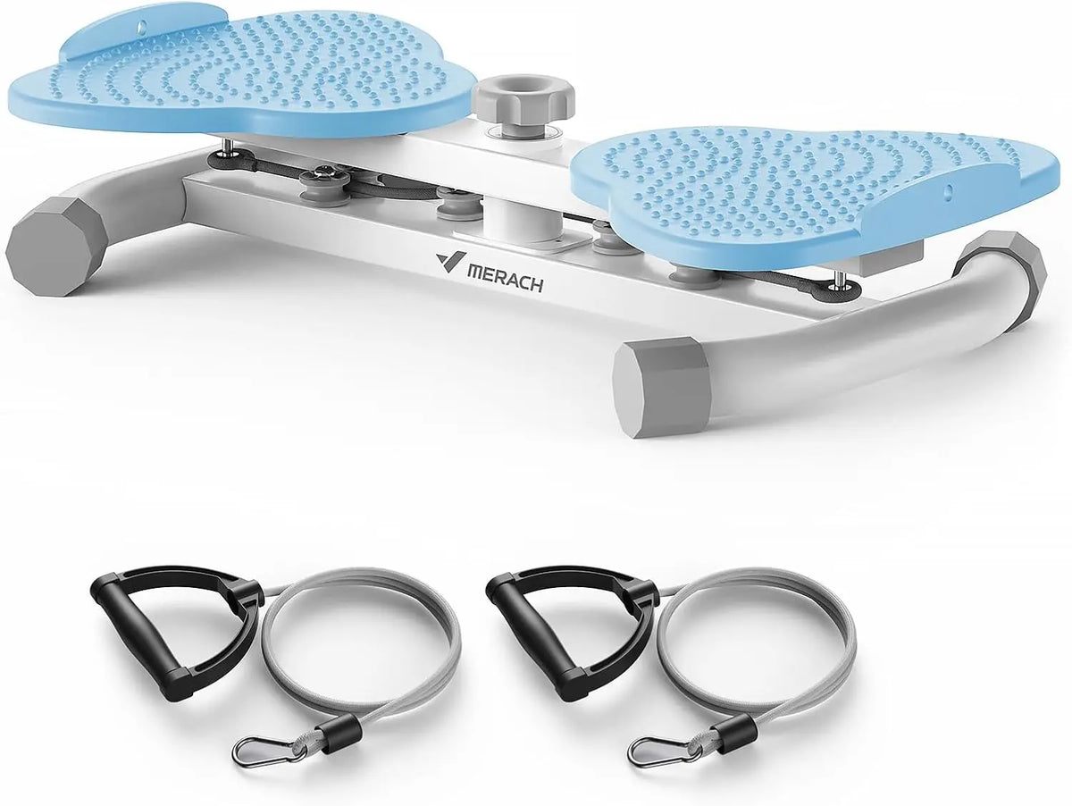 MERACH Waist Twister Board With Pull Cords And Foot Massage