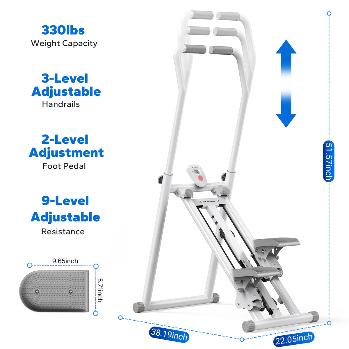 MERACH Foldable Stair Stepper for Full Body Cardio Training