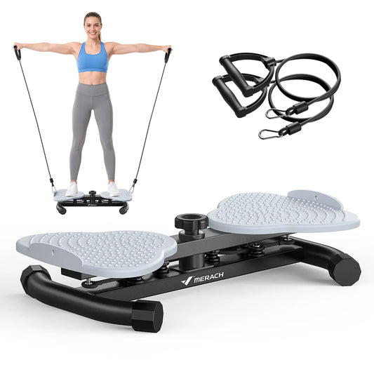MERACH Waist Twister Board With Pull Cords And Foot Massage