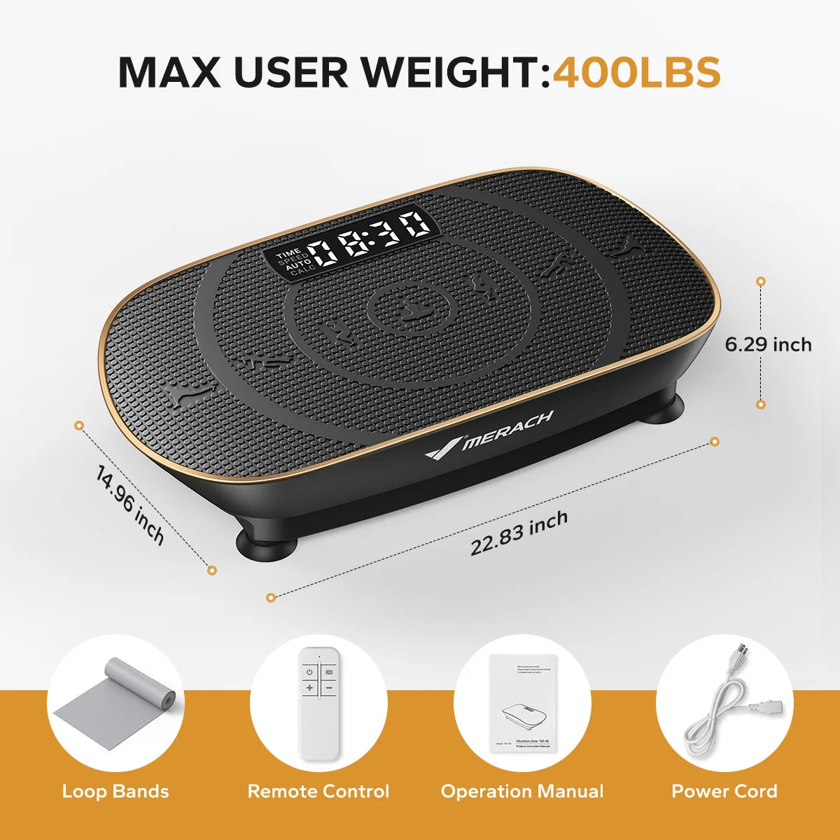 MERACH Whole Body Vibration Plate Exercise Machine for Fitness and Toning