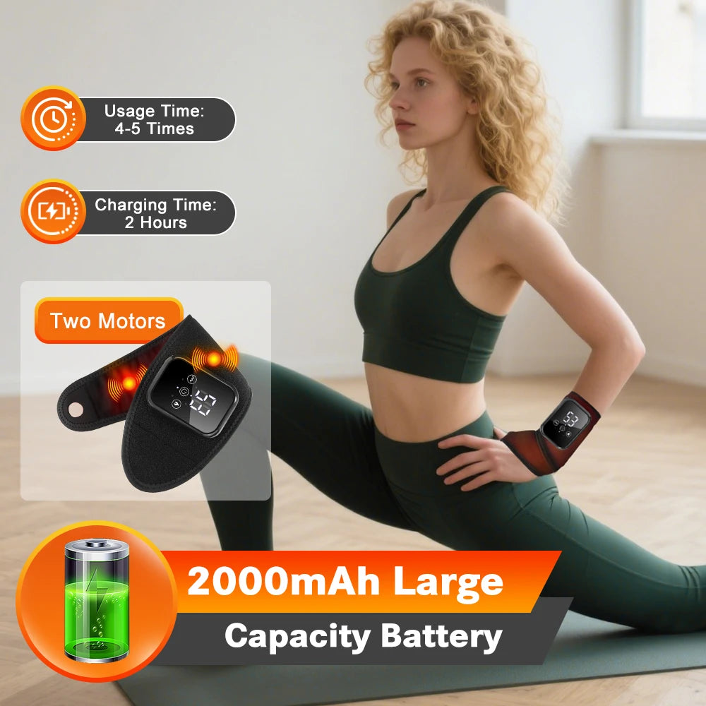 Agdoad Electric Heating Wrist Massager Wrap With Vibration Relief