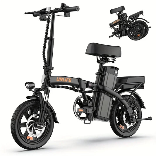 URLIFE Folding Electric Commuter Bike With Removable Lithium Battery