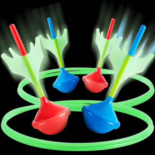 Joyfy Glow In The Dark Lawn Darts Outdoor Family Game Set
