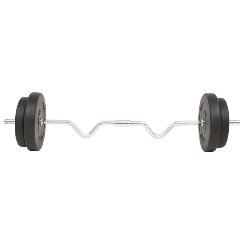 Complete Barbell Weightlifting Set for Strength Training and Home Fitness