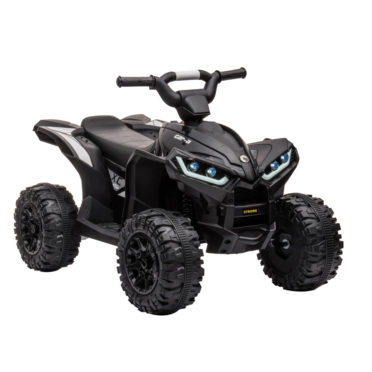 12V Kids Ride On ATV 4 Wheeler Electric Car With Parent Remote Control LED Lights Music Horn Rechargeable Battery All Terrain Tires