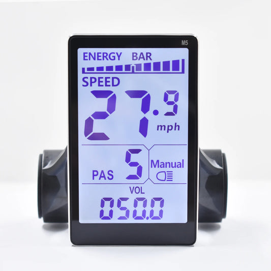 M5 Electric Bike LCD Display Meter Control Panel 24V 36V 48V 60V with Waterproof Plug for Bike Accessories