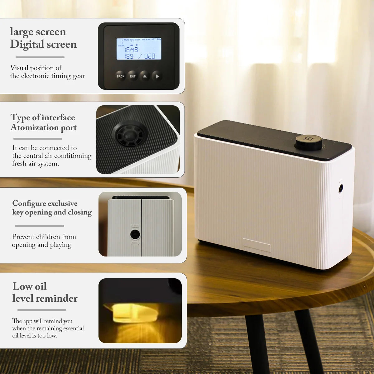 NAMSTE Smart Waterless Fragrance Diffuser With WiFi Bluetooth HVAC Aroma System