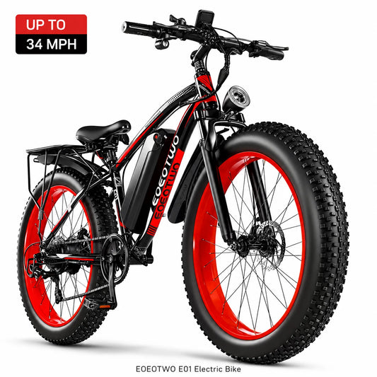 EOEOTWO Fat Tire Electric Bike for Adults With Powerful Motor