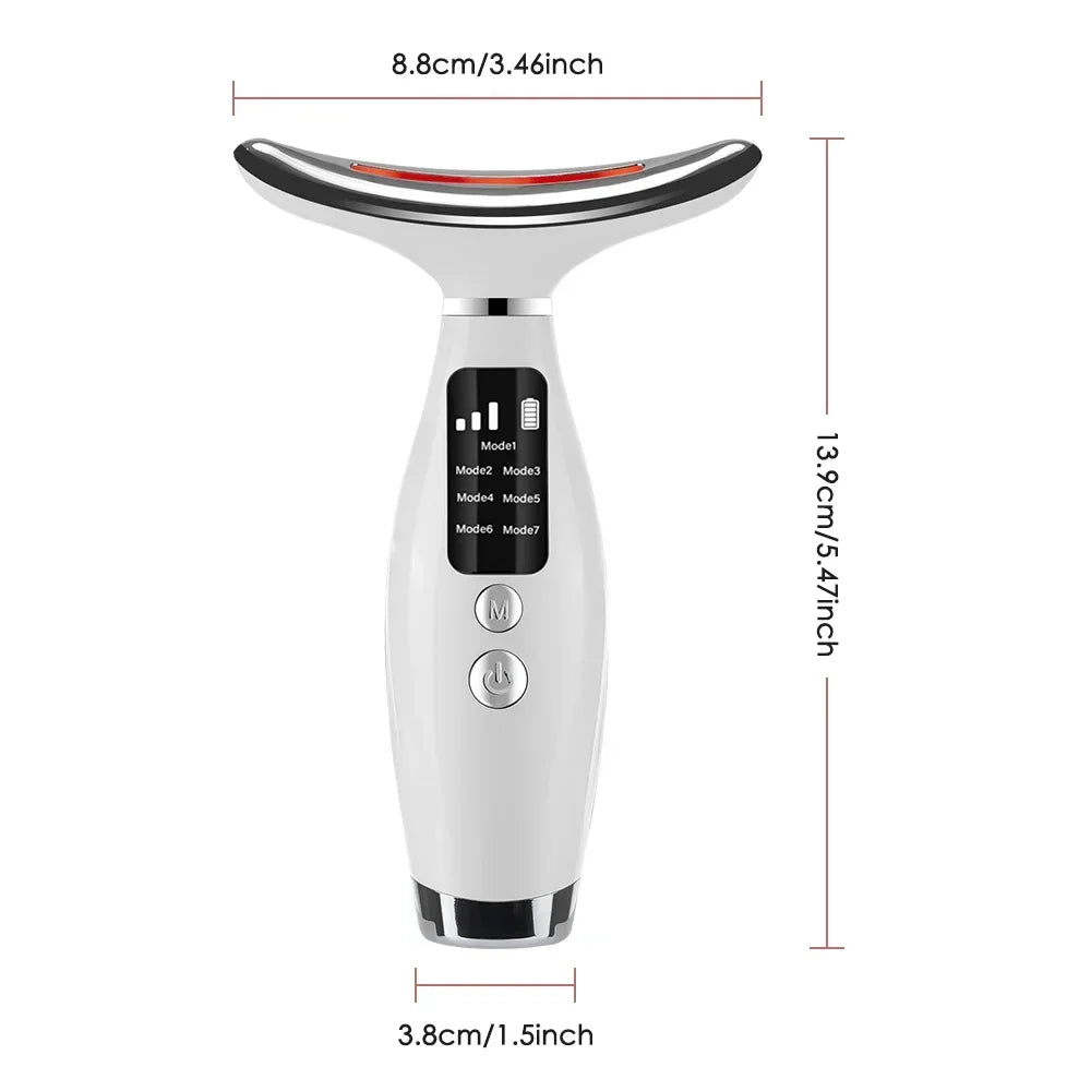 LED Photon Therapy Neck And Face Lifting Massage Device