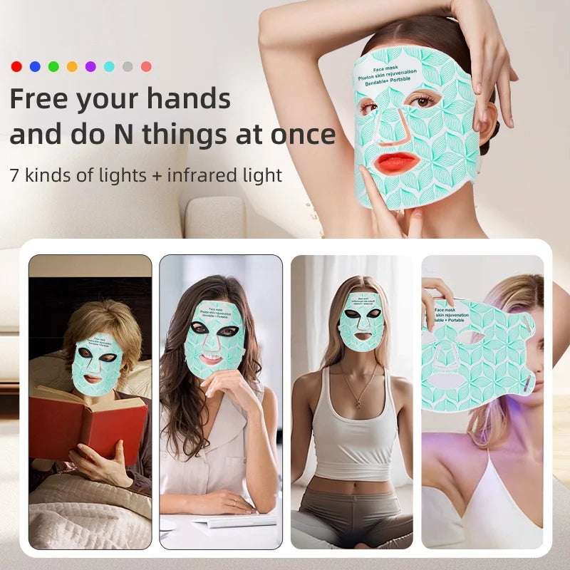 UBilli LED Light Therapy Face Mask for Skin Rejuvenation