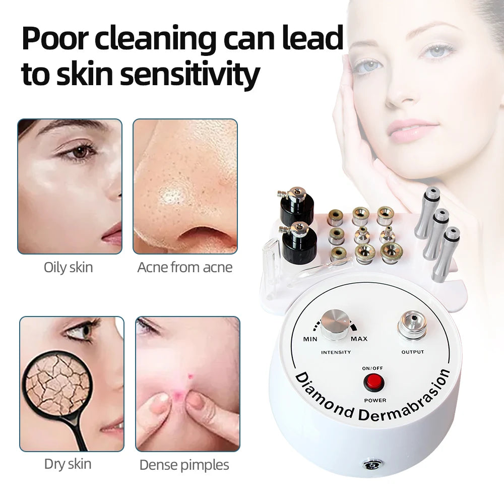 3 in 1 Facial Peeling Deep Cleansing Device Face Beauty Machine Pore Deep Cleaning Skin Care