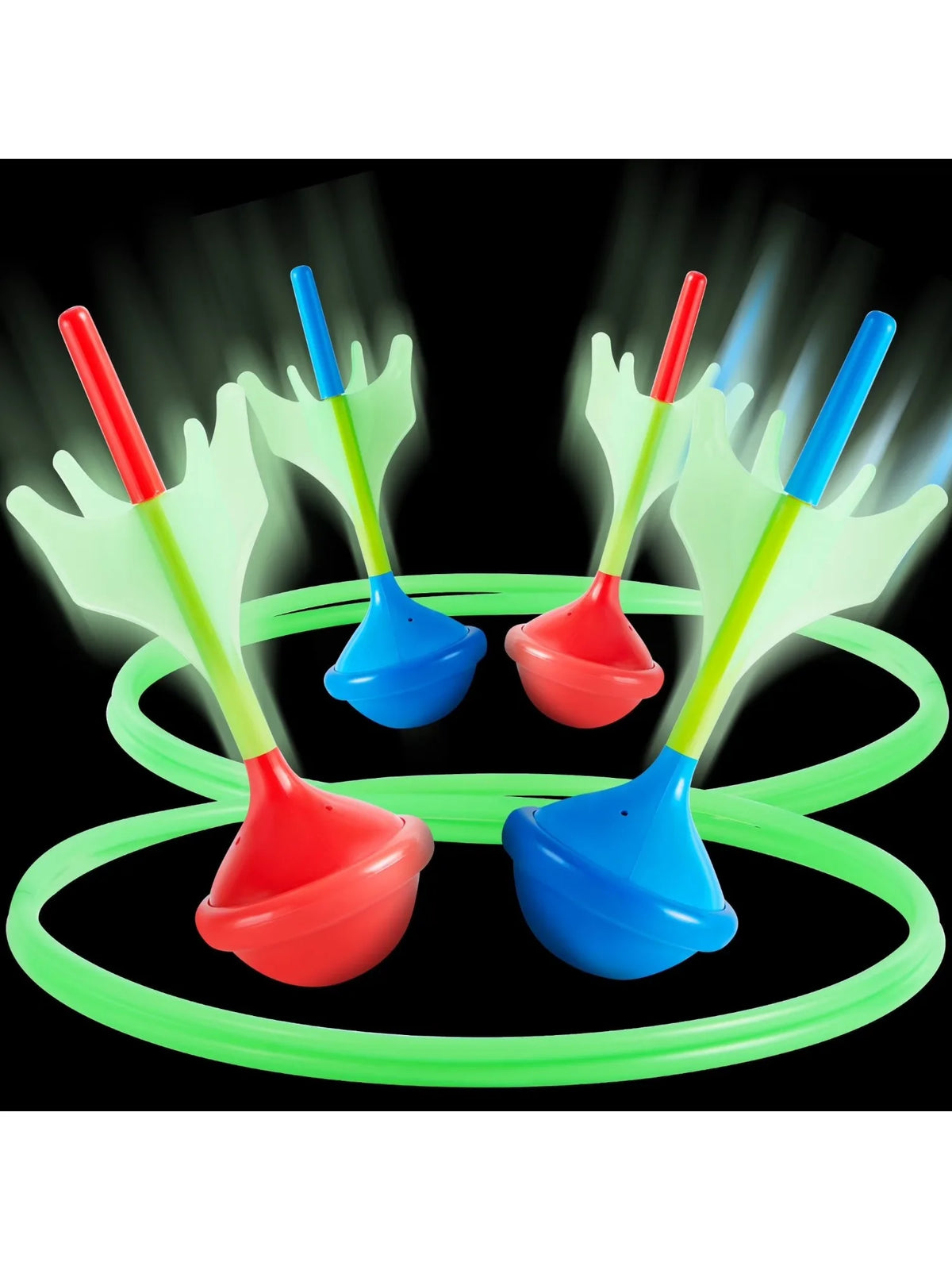 Joyfy Glow In The Dark Lawn Darts Outdoor Family Game Set