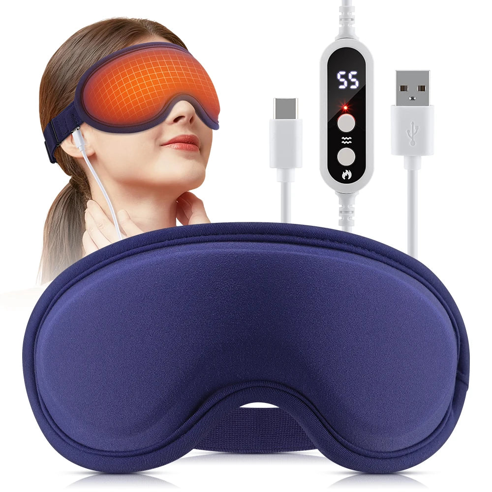 PASTSKY Heated Eye Massager Mask With Vibration for Relaxation