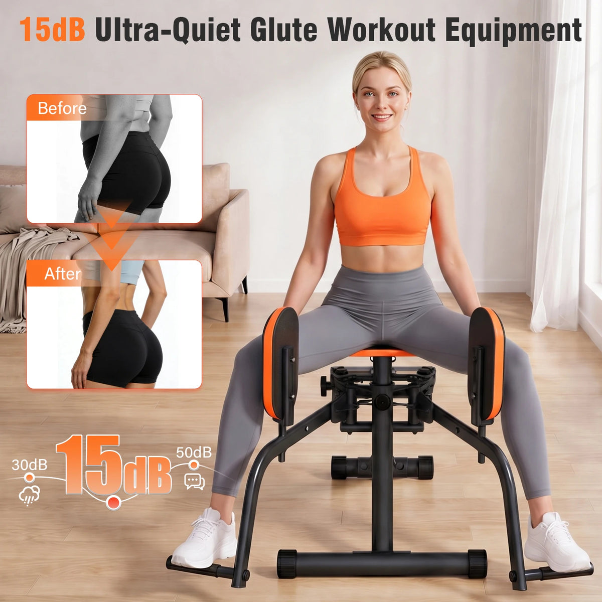 Foldable Hip Trainer for Dual Inner and Outer Thigh Workouts