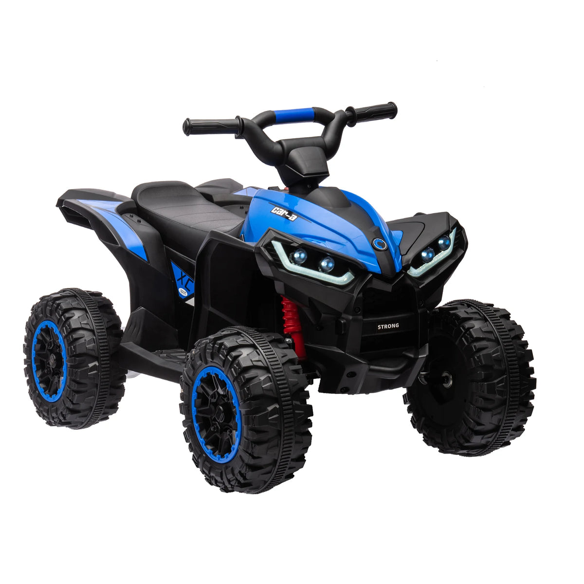 12V Kids Ride On ATV 4 Wheeler Electric Car With Parent Remote Control LED Lights Music Horn Rechargeable Battery All Terrain Tires