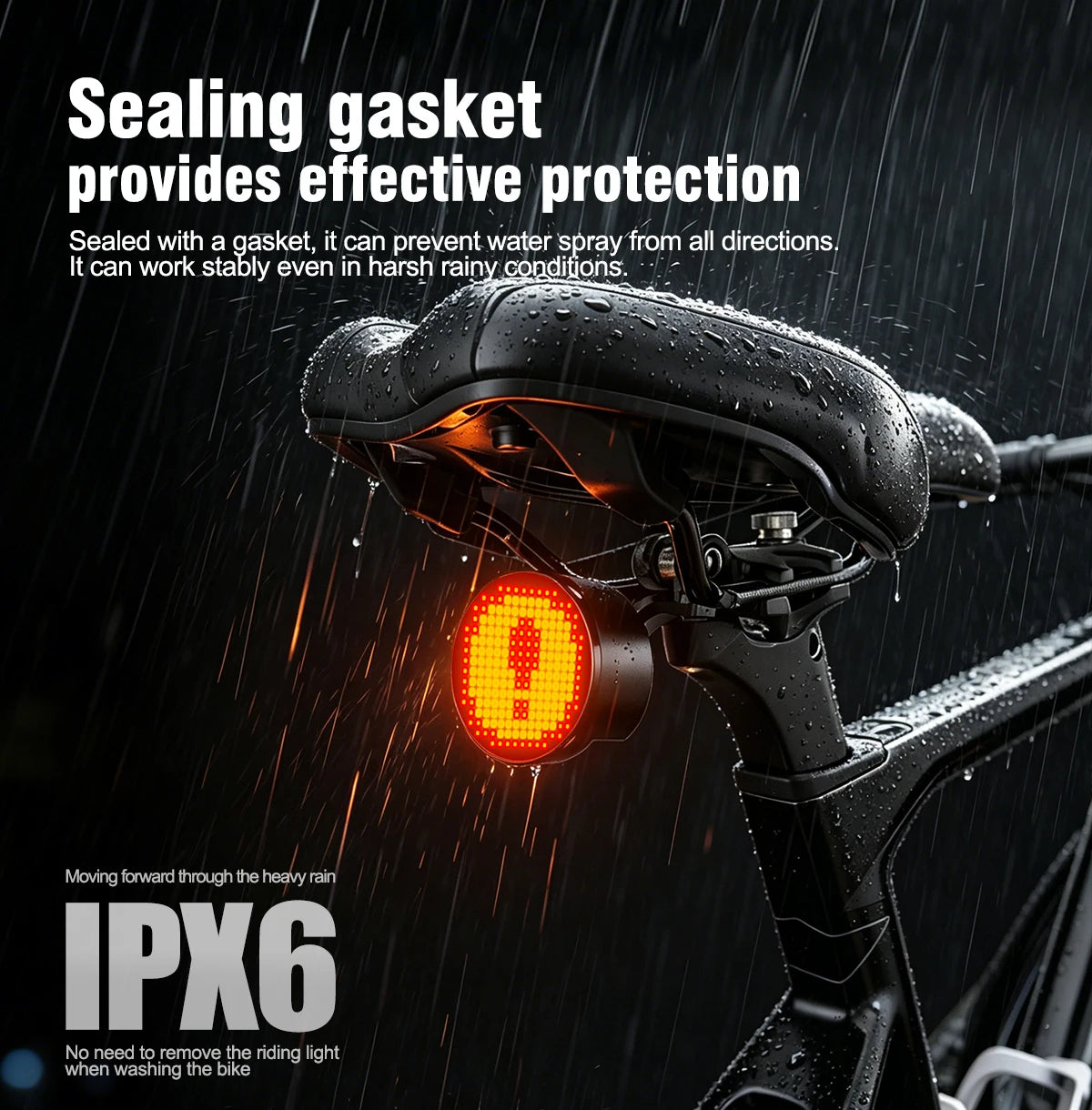 Smart Bike Tail Light With App Control And Brake Sensing