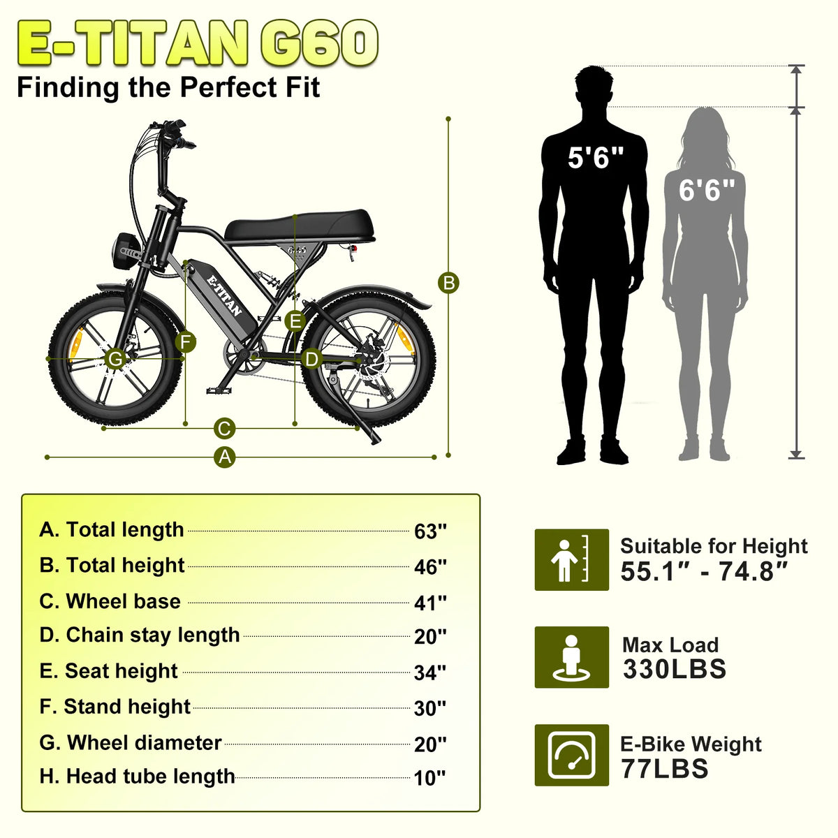 OBX 48V 15Ah Electric Mountain Dirt Bike For Adults 1000W 20"x4 Off Road Fat Tire E-Bike Electric Bicycles Motorcycle