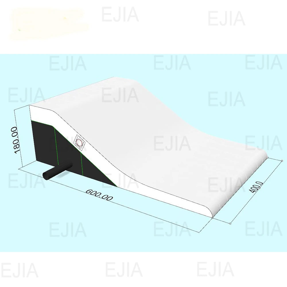 Commercial 20ft  Inflatable Airbag Lander - PVC BMX Jump Ramp Inflatable Airbag Landing for MTB, BMX, Action Sports, Indoor/Outdoor Use