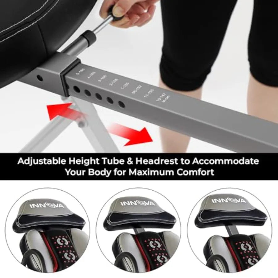 Innova Advanced Heat and Massage Inversion Table for Back Relief