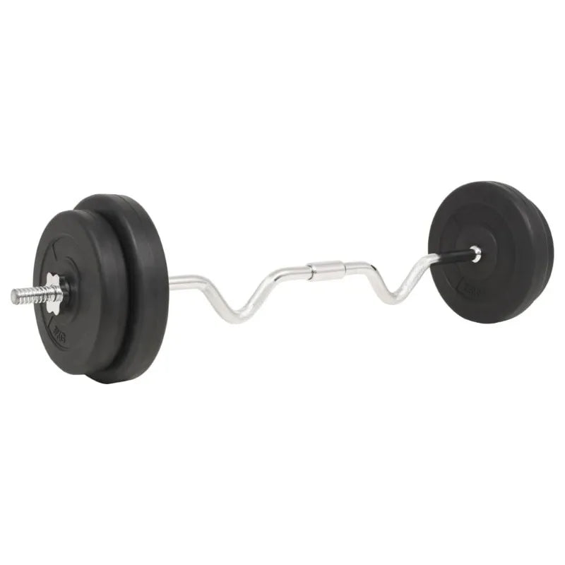 Complete Barbell Weightlifting Set for Strength Training and Home Fitness
