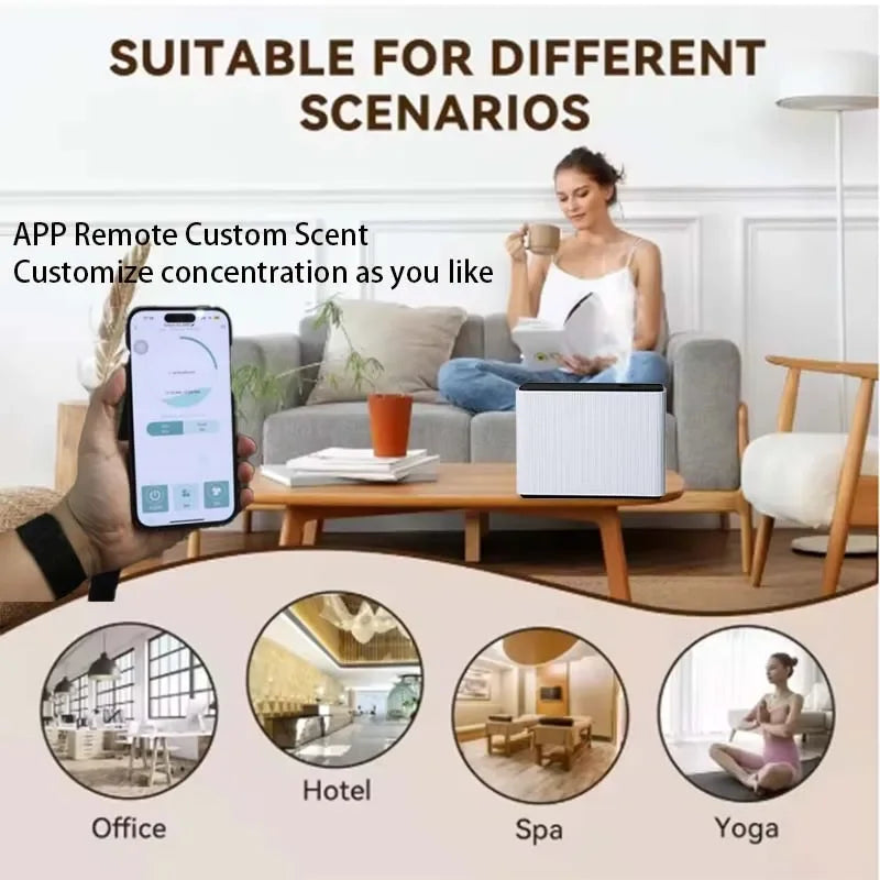 NAMSTE Smart Waterless Fragrance Diffuser With WiFi Bluetooth HVAC Aroma System