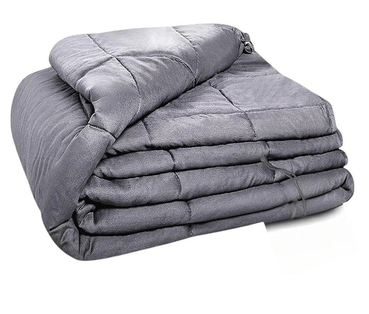 BlanketHeavy Weighted Blanket for Adults 20 LB 60x80 Full Size Gray Soft Comfortable Bedding for Relaxation and Stress Relief
