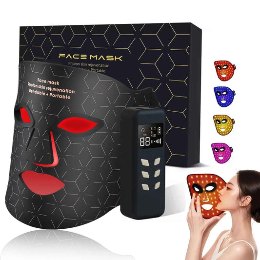 Portable LED Light Therapy Face Mask for Skin Rejuvenation