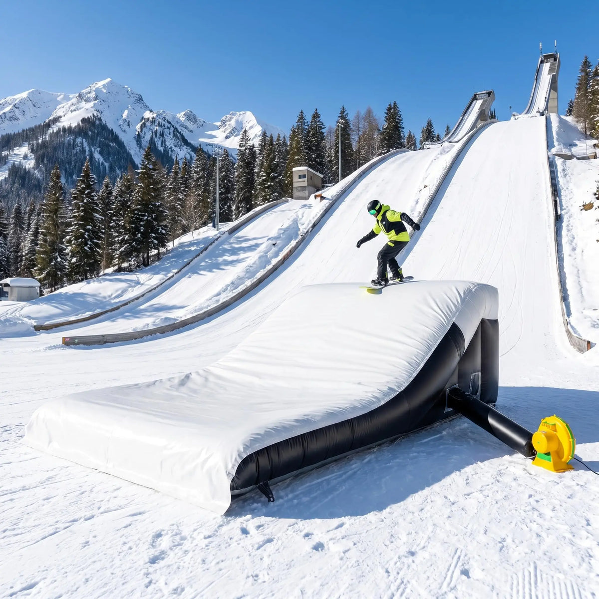 Commercial 20ft  Inflatable Airbag Lander - PVC BMX Jump Ramp Inflatable Airbag Landing for MTB, BMX, Action Sports, Indoor/Outdoor Use
